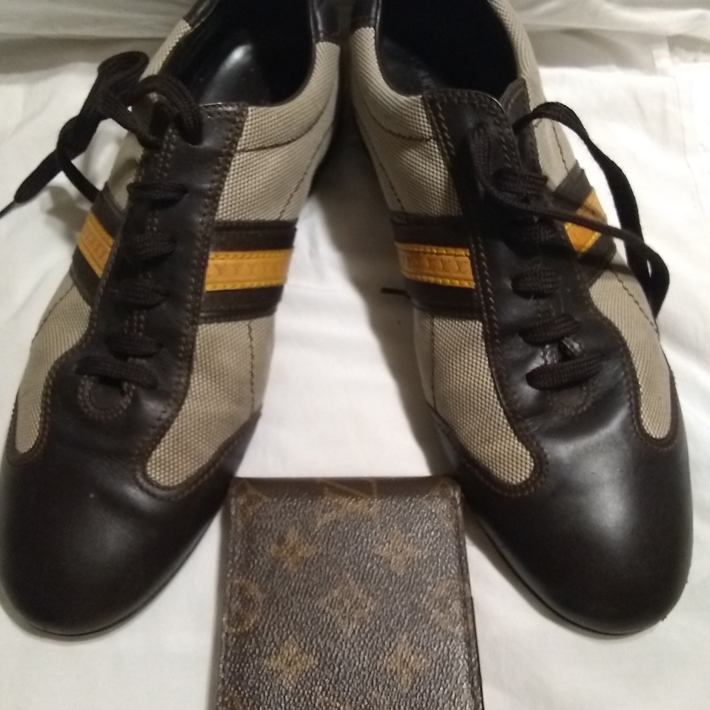 Louis Vuitton shoes and wallet